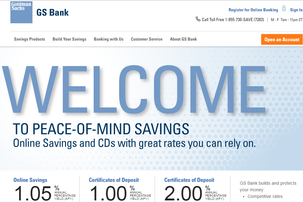 Goldman Sachs Savings Review